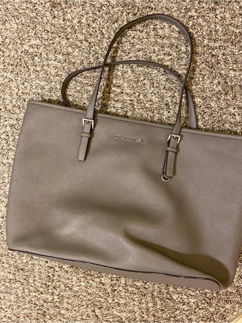 Michael Kors Taupe Saffiano Leather Tote